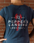 Pepper's Landing Logo V-neck Tee shirt